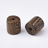 Natural Wenge Wood Beads X-WOOD-S053-36-2