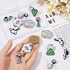 SUNNYCLUE 7 Styles Chemical Theme Enamel Pins JEWB-SC0001-52-3