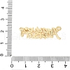 Brass Micro Pave Clear Cubic Zirconia Links KK-D357-03G-G-3