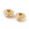 Rack Plating Alloy Beads PALLOY-D004-08LG-3