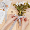 10 Yards Polyester Ribbons with Fringe Edge OCOR-WH0070-120A-3