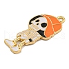 Halloween Alloy Enamel Pendants ENAM-H045-01G-07-2