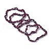 Natural Garnet Bead Stretch Bracelets BJEW-K213-45-1