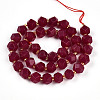 Lab Grown Red Corundum Beads Strands G-T140-10-01-3