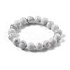 Natural Howlite Beaded Stretch Bracelets BJEW-Q692-42-10mm-4