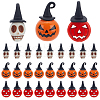 ARRICRAFT 30Pcs 3 Styles Halloween Dyed Synthetic Turquoise & Alloy Pendants FIND-AR0005-28-1