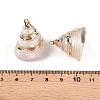 Natural Sea Shell Pendants SSHEL-N038-58A-3