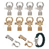 Unicraftale 8 Sets 2 Colors Adjustable Alloy Screw Pin Shackle FIND-UN0003-72-1