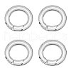 Unicraftale Ring Smooth 304 Stainless Steel Spring Gate Rings STAS-UN0007-25P-2