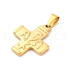 304 Stainless Steel Pendants STAS-L286-14G-2