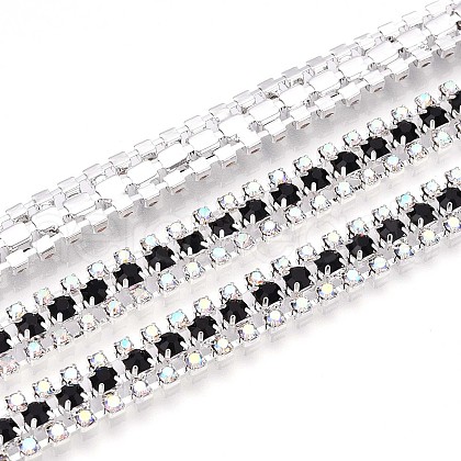 Iron Rhinestone Cup Chains CH-T006-04S-02-1