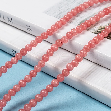 Natural Malaysia Jade Bead Strands X-G-M101-4mm-04-1