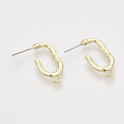 Alloy Stud Earring Findings PALLOY-S121-129-1
