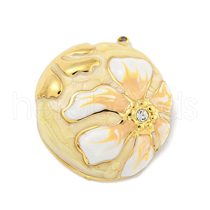 Ion Plating(IP) 304 Stainless Steel Rhinestone Pendants X-STAS-U007-07C-G-1