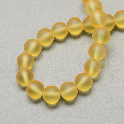 Transparent Glass Bead Strands X-GLAA-S031-8mm-11-1