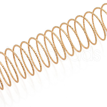 Textured Brass Memory Wires KK-N258-03G-1