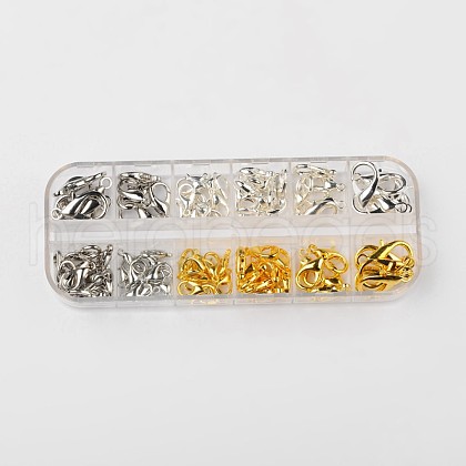 Zinc Alloy Lobster Claw Clasps PALLOY-X0024-B-1