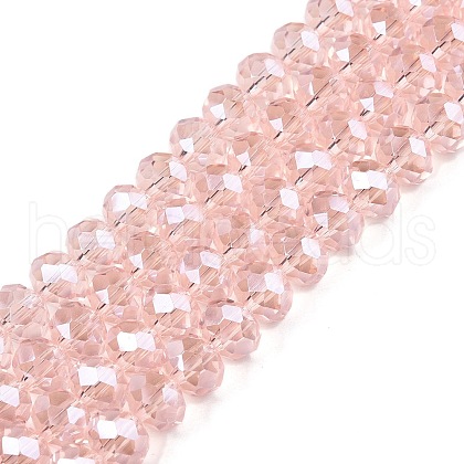Electroplate Glass Beads Strands X-EGLA-A044-T8mm-A22-1