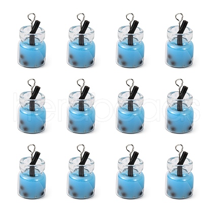 Glass Bottle Pendants CRES-S359-01C-1