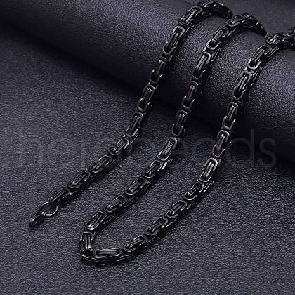 Stainless Steel Byzantine Chains Necklaces for Men FS-WG56795-164-1