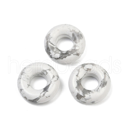 Natural Howlite Pendants G-G202-07M-1