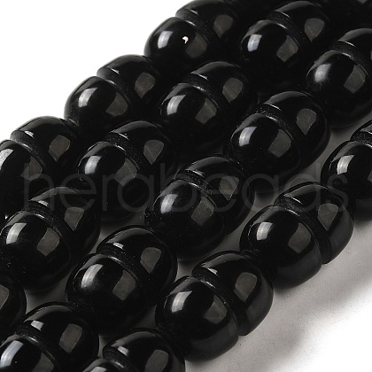 Natural Obsidian Beads Strands G-P521-B01-01-1