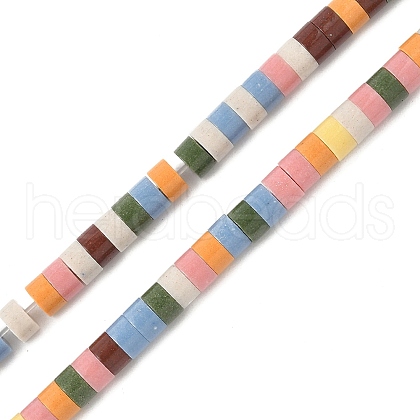 Handmade Porcelain Imitation Lava Rock Beads Strands PORC-A029-03J-1