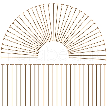 SUNNYCLUE 300Pcs 304 Stainless Steel Flat Head Pins STAS-SC0007-78-1