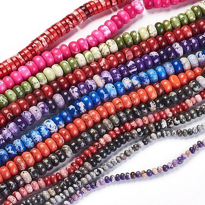 Natural Magnesite Beads Strands G-P402-01-1