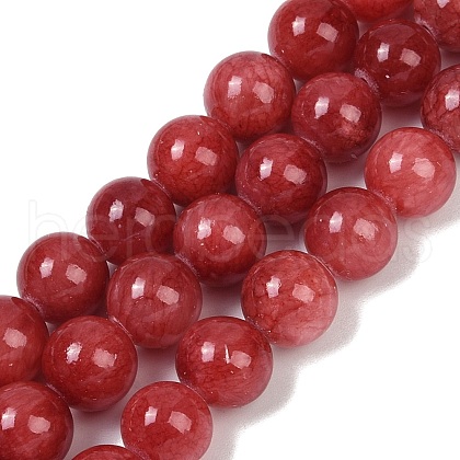 Natural Mashan Jade Round Beads Strands G-D263-10mm-XS04-01-1