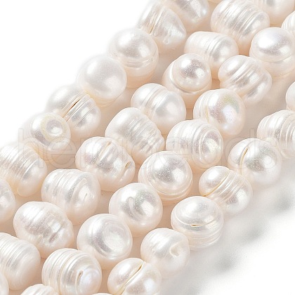 Natural Cultured Freshwater Pearl Beads Strands PEAR-E019-06-1