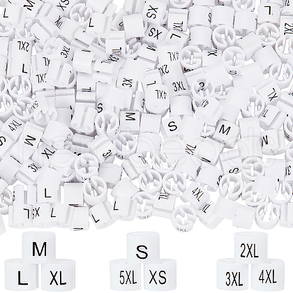 CRASPIRE 234Pcs 9 Style XS~5XL Plastic Clothing Trouser Size Markers KY-CP0001-10-1