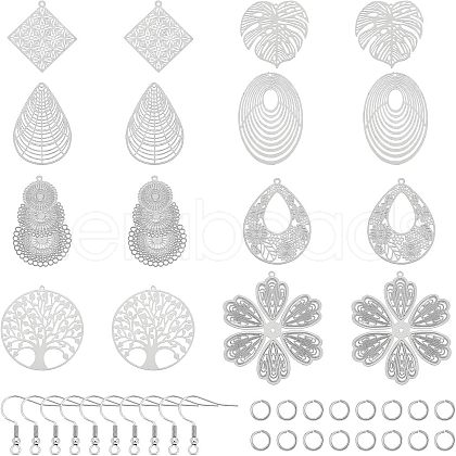 Unicraftale DIY Dangle Earring Making Kits DIY-UN0002-60-1