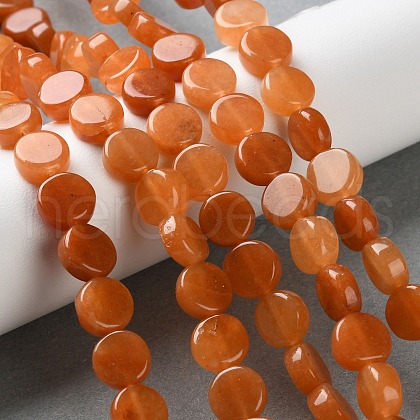 Natural Red Aventurine Beads Strands G-B138-B01-01-1