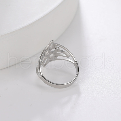 Fashionable 304 Stainless Steel Finger Rings for Women FS-WG5976D-01-1