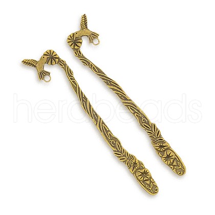 Tibetan Style Metal Alloy Bookmarks PALLOY-J154-47AB-NF-1