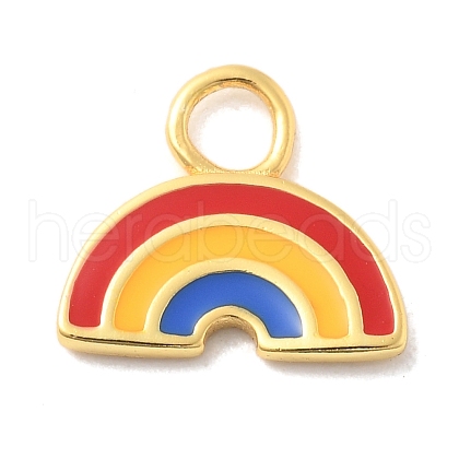 925 Sterling Sliver Colorful Enamel Charms STER-Z012-01G-05-1
