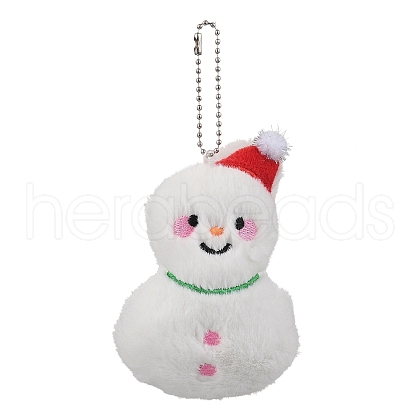 Christmas Theme Cloth Plush Doll Pendant Decorations HJEW-D030-01C-1