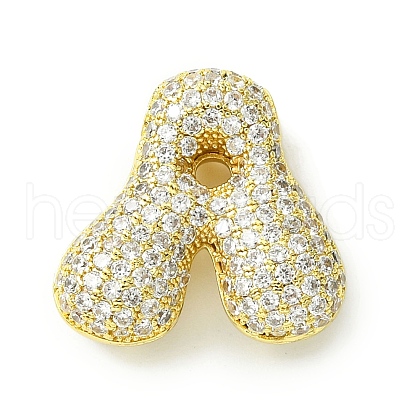 Rack Plating Brass Cubic Zirconia Pendants KK-S378-02G-A-1