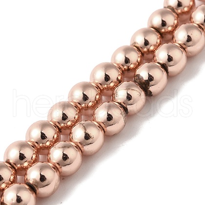 Electroplated Synthetic Non-magnetic Hematite Beads Strands G-I364-C02-RG-1