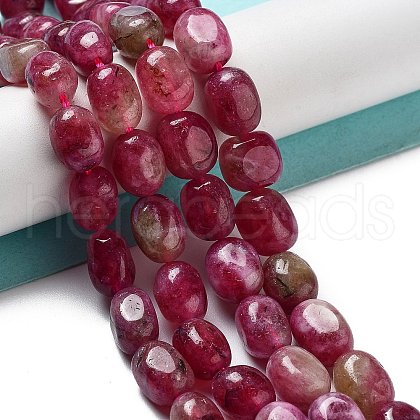 Dyed Natural Malaysia Jade Beads Strands G-P528-I03-01-1