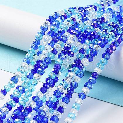 Glass Beads Strands EGLA-A034-M4mm-25-1