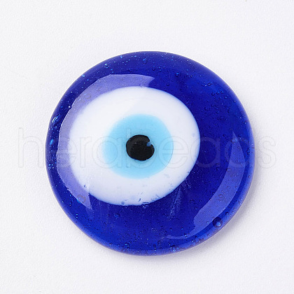 Handmade Lampwork Evil Eye Cabochons LAMP-E106-03A-1