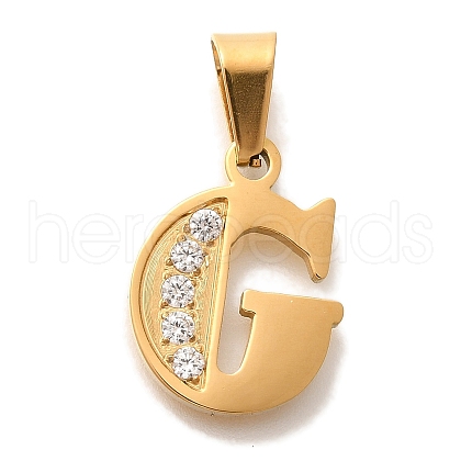 Ion Plating(IP) 304 Stainless Steel Rhinestone Pendants STAS-U035-01G-G-1