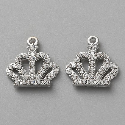 Alloy Rhinestone Pendants FIND-P033-01P-1