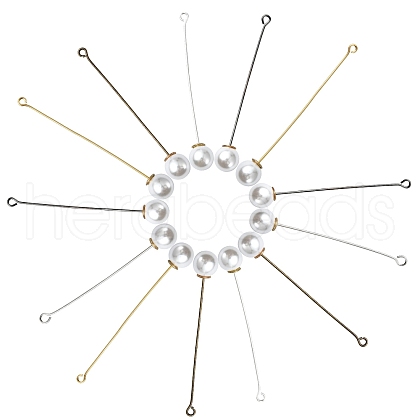 60Pcs 6 Styles Brass Eye Pin FIND-YW0009-96-1