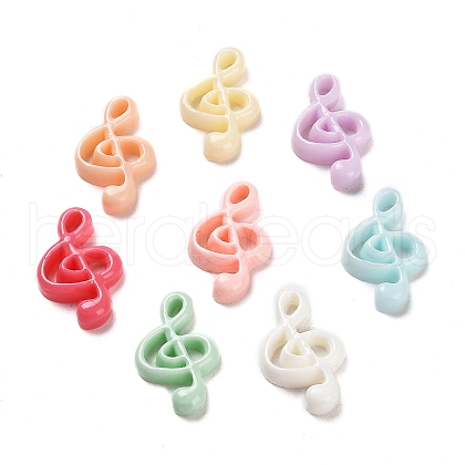 Opaque Resin Cabochons CRES-D025-01-1