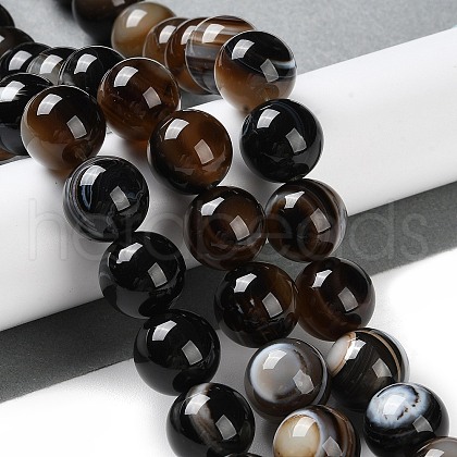 Natural Eye Agate Beads Strands G-NH0019-F01-02-1