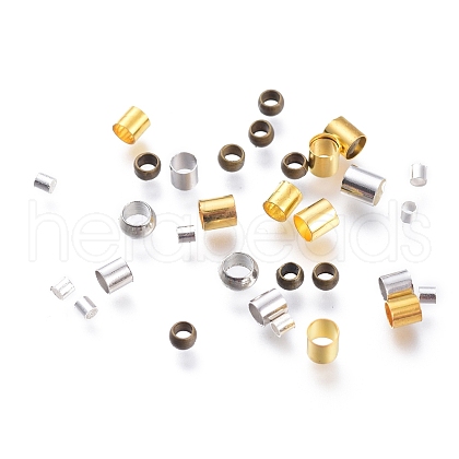 Brass Crimp Beads KK-XCP0001-16-1