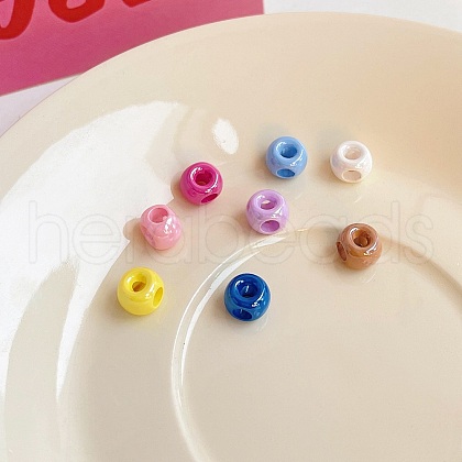 Opaque Acrylic Bead OACR-H028-B07-1